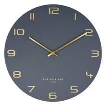 Charcoal Blake Metal Wall Clock